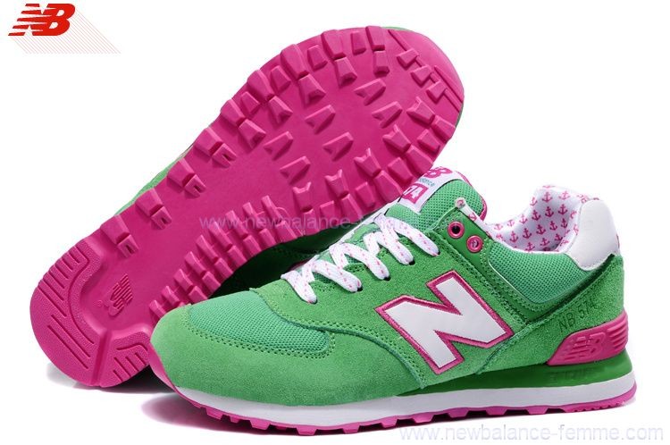 new balance rose et verte